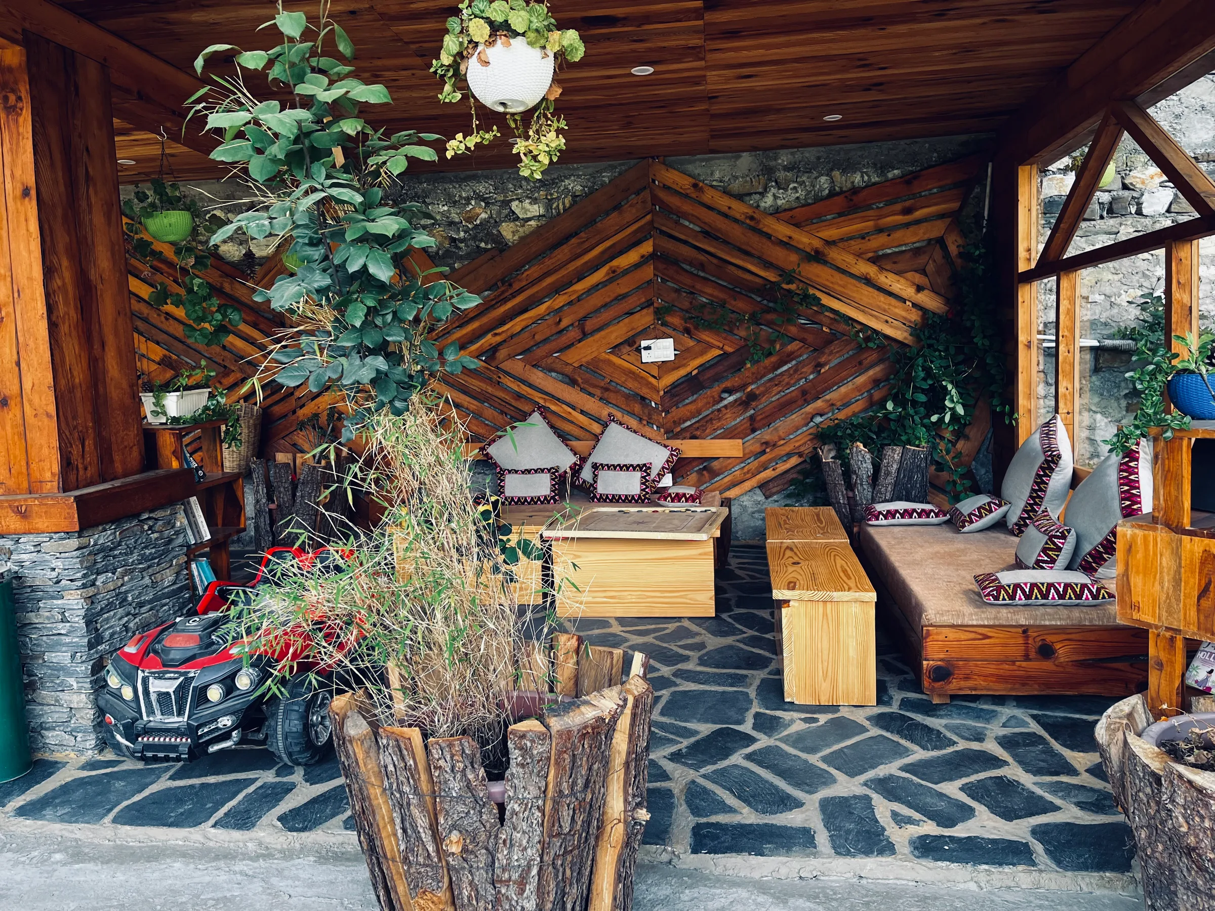 Garden sitting area